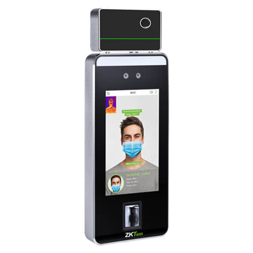 ZKTeco SpeedFace-V5L face finger QR card access control and attendance machine