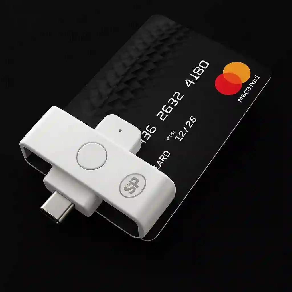 ACR39U-NF PocketMate II USB-C smart card reader for contact chip ID cards and secure authentication in banking and government applications