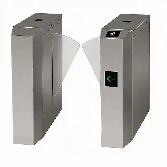 Flap barrier gates used for secure pedestrian access control in UAE and Middle East Africa (MEA)