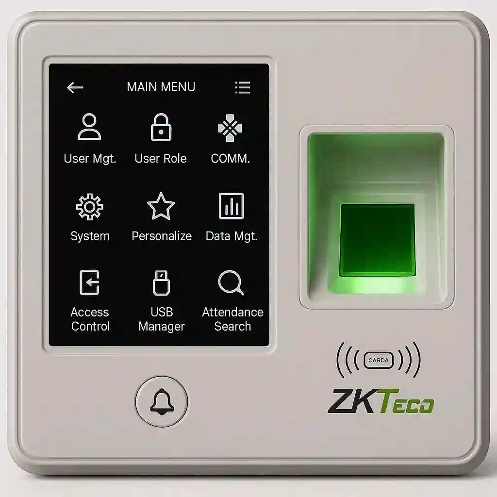 ZKTeco SF300 Time Attendance & Access Control Terminal – Wiegand Input/Output, 500 DPI Fingerprint Sensor